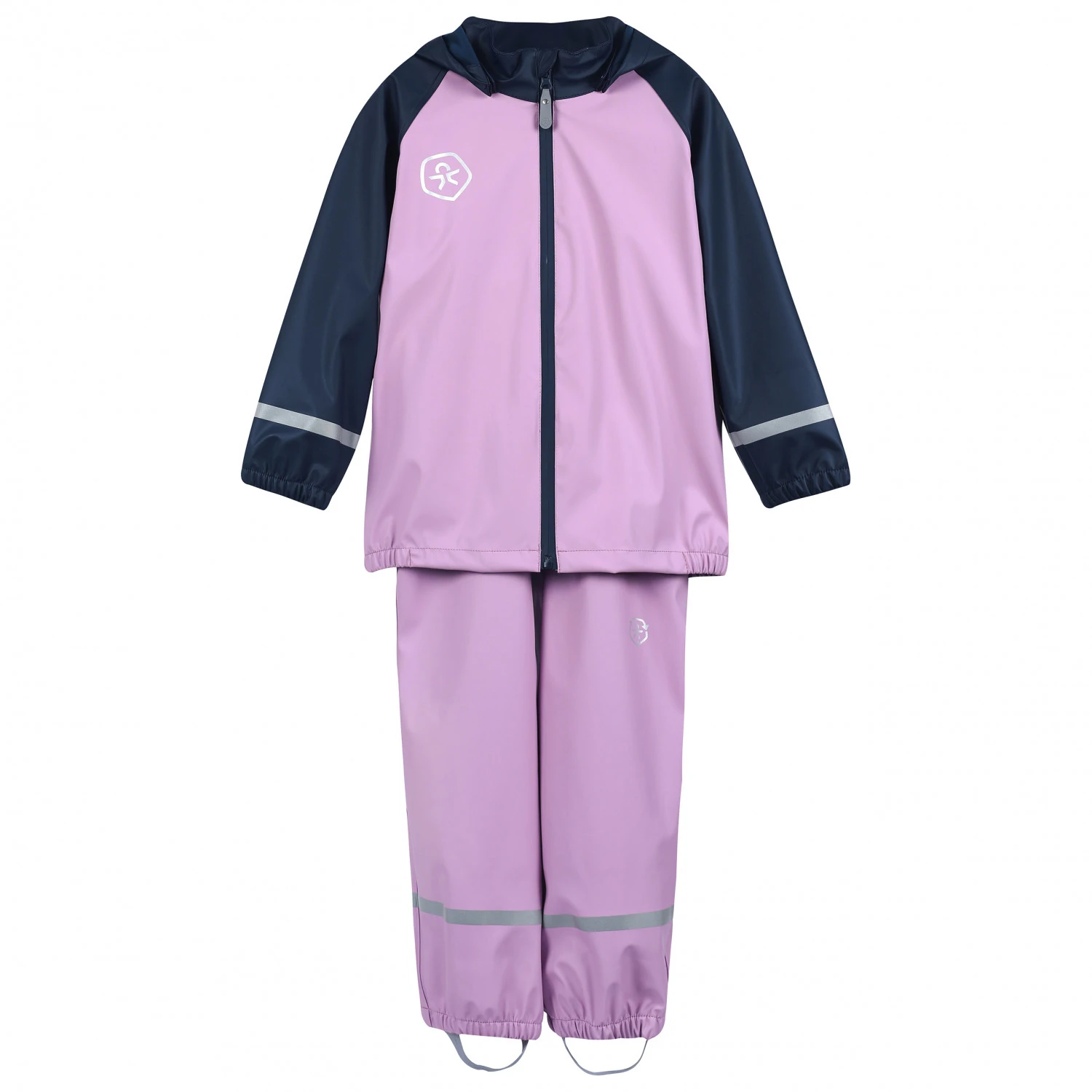 Color Kids Kid's Rain Set Colorblock PU 3 Color Kids Kid's Rain Set Colorblock PU
