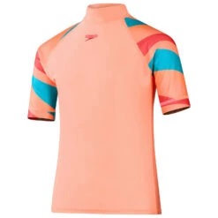 Speedo Kid's Printed S/S Sun Top - Lycra -Kinderausstattung speedo kids printed s s sun top lycra 1