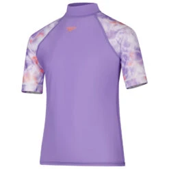 Speedo Kid's Printed S/S Sun Top - Lycra